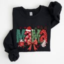 XL Black Mama Christmas Fun Reindeer Hot Chocolate Cake Holiday Edition Cozy Festive Sweatshirt
