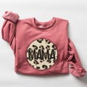  Mama Leopard Print Circle Western Cowboy Spirit Collection For The Modern Western Mama Sweatshirt