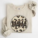 XL Sand Mama Leopard Print Circle Western Cowboy Spirit Collection For The Modern Western Mama Sweatshirt