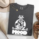 XL Pepper Dark Gray Moo'd Cow Moody Positive Mental Health Quote Encouraging Self Love And Kindness Comfort Colors Tee