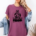 Medium Berry Red Moo'd Cow Moody Positive Mental Health Quote Encouraging Self Love And Kindness Comfort Colors Tee