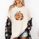 XXXL Ivory Cream Pumpkin Heart Love Floral Thanksgiving Fall Autumn Halloween Flower Comfort Colors Tee
