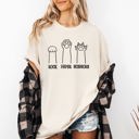 XXL Ivory Cream Rock Paper Scissors Cat Mom Feline Pet Artwork Graphic Illustration Comfort Colors Tee