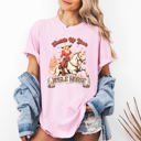 XXXL Blossom Light Pink Saddle Up Your Jingle Horse Cowboy Cowgirl Christmas Carol Western Comfort Colors Tee