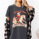 XL Pepper Dark Gray Saddle Up Your Jingle Horse Cowboy Cowgirl Christmas Carol Western Comfort Colors Tee