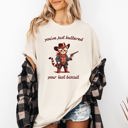 XL Ivory Cream You've Just Buttered Your Last Biscuit Cat Cowboy Western Graphic Comfort Colors Tee