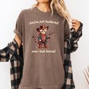 Medium Espresso Brown You've Just Buttered Your Last Biscuit Cat Cowboy Western Graphic Comfort Colors Tee