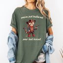 Small Moss Dark Green You've Just Buttered Your Last Biscuit Cat Cowboy Western Graphic Comfort Colors Tee