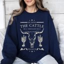  He Owns The Cattle On A Thousand Hills Christ Religious Christian Cowboy Worship Gospel Psalm Sweatshirt
