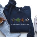 Large Navy In Every Season I Will Praise Him Jesus Love Christian Faith Bible Truths Christian Symbol Sweatshirt