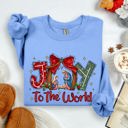 Small Carolina Blue Joy To The World True Story Christian Nativity Christmas Religious Inspirational Holiday Sweatshirt