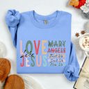XXXL Carolina Blue Love Like Jesus Christmas Christian Gospel Faith Religious Expression Sweatshirt