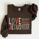 XXL Dark Chocolate Love Like Jesus Christmas Christian Gospel Faith Religious Expression Sweatshirt