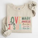 Large Sand Love Like Jesus Christmas Christian Gospel Faith Religious Expression Sweatshirt