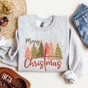 XXXL Ash Light Gray Merry Christmas Christ Religious Gospel Faith Sacred Holiday Prayer Scripture Sweatshirt