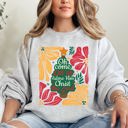 XXL Ash Light Gray Oh Come Let Us Adore Him Christmas Floral Christian Religious Seasonal Sacred Sweatshirt