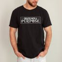 XXXL Black Created With A Purpose Faith Christian Jesus Gospel Religious T-Shirt Comfort Colors Tee