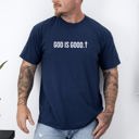 XXXL Navy God Is Good Minimalist Faith Gospel Jesus Christian Religious Comfort Colors Tee