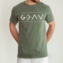 XXXL Moss Dark Green God Is Greater Than The Highs And Lows Jesus Christian Faith Gospel Comfort Colors Tee
