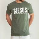 XXXL Moss Dark Green Jesus The Way The Truth The Life Gospel Message For Faith Christian Comfort Colors Tee