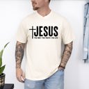 XL Ivory Cream Jesus The Way The Truth The Life Gospel Message For Faith Christian Comfort Colors Tee