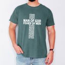 XXL Blue Spruce Green Man Of God, Fisher Of Men, Gospel, Jesus, Christian Faith Graphic Comfort Colors Tee