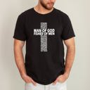 XXL Black Man Of God, Fisher Of Men, Gospel, Jesus, Christian Faith Graphic Comfort Colors Tee