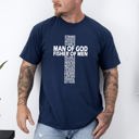 XL Navy Man Of God, Fisher Of Men, Gospel, Jesus, Christian Faith Graphic Comfort Colors Tee