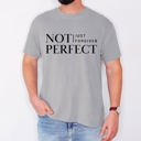 XL Granite Not Perfect, Just Forgiven, Jesus, Christian, Religious, Gospel, Faith Comfort Colors Tee
