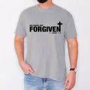 XL Granite Not Perfect, Just Forgiven John Jesus Gospel Faith Bible Verse Inspired Comfort Colors Tee
