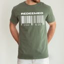 Medium Moss Dark Green Redeemed Faith In Jesus Gospel Christian Worship Religious Message Comfort Colors Tee