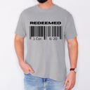 XL Granite Redeemed Faith In Jesus Gospel Christian Worship Religious Message Comfort Colors Tee