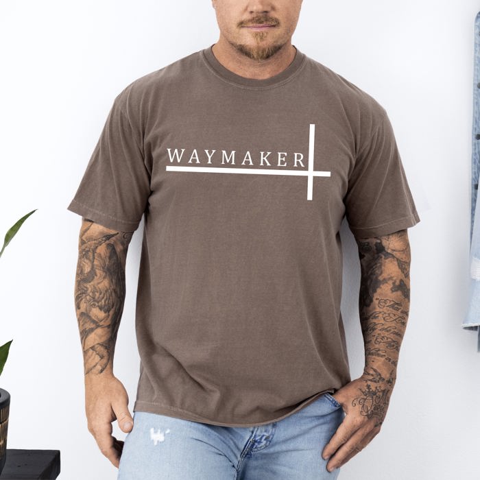 Way Maker Faith Christian Jesus Gospel Religious Scripture Verse Artwork Comfort Colors Tee