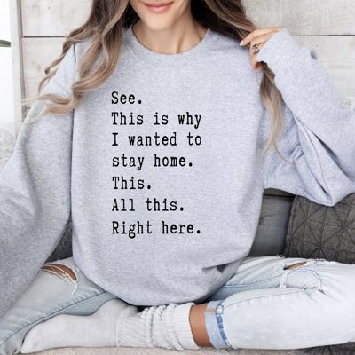 I Wanted To Stay Home Sarcastic College Cozy Campus Vibe Limited Edition Sweatshirt