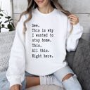 XXXL White I Wanted To Stay Home Sarcastic College Cozy Campus Vibe Limited Edition Sweatshirt