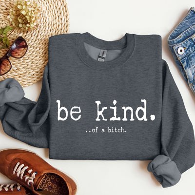 Be Kind Be Kind College Campus Sarcasm Be Kind Statement For The Daily Campus Wardrobe Sweatshirt