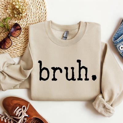 Bruh Funny Sarcastic College Life Saying About Late Night Study Sessions And Finals Sweatshirt