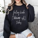 Medium Black Feeling Kinda Idgafish Sarcastic College Humor Edition For Study Breaks And Late Nights Sweatshirt