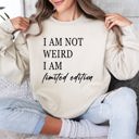 XL Sand Not Weird Limited Edition Sarcastic College Humor Statement For Bold Students Sweatshirt