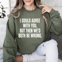  I Could Agree With You Sarcastic College Humor Quote About Late Night Study Sessions And Group Projects Sweatshirt
