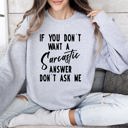 Large Heather Sport Gray Sarcastic Answer Funny Sarcastic College Humor Edition Ultra Comfort Graphic Sweatshirt