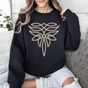 Large Black Boot Stitch Western Country Cowboy Boots Rugged Heritage Western Wear Graphic Sweatshirt