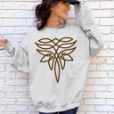 XXL Ash Light Gray Boot Stitch Western Country Cowboy Boots Rugged Heritage Western Wear Graphic Sweatshirt