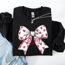 XL Black Loved John 3:16 Faith And Love Hearts Valentine's Day Edition Premium Soft Cozy Sweatshirt