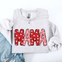 Medium Ash Light Gray Mama Valentine's Day Hearts Cozy Love You Always Edition For Moms Premium Comfort Sweatshirt