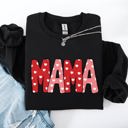 XXL Black Mama Valentine's Day Hearts Cozy Love You Always Edition For Moms Premium Comfort Sweatshirt