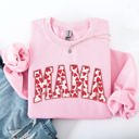 XXL Light Pink Mama Valentine's Day Hearts And Love Celebration For Moms Cozy Comfy Everyday Sweatshirt