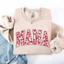 XL Sand Mama Valentine's Day Hearts And Love Celebration For Moms Cozy Comfy Everyday Sweatshirt