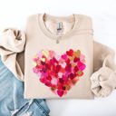  Painted Heart Valentine's Day Colorful Love Graphic Artwork Design Collection Sweatshirt