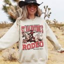 XL Sand Valentine's Rodeo Love Cowboy Western Signature Style Collection Deluxe Edition Sweatshirt